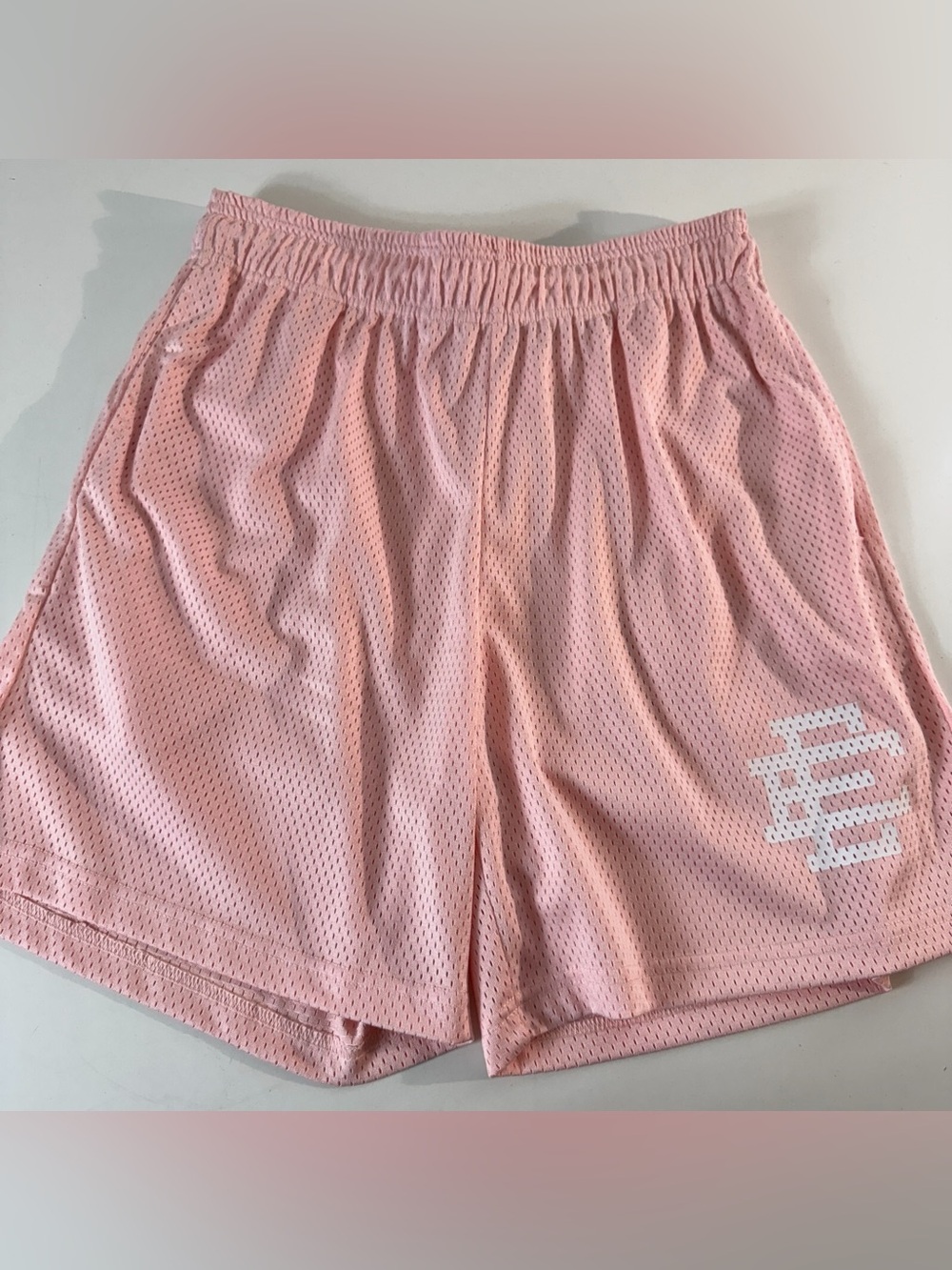Eric Emanuel Pink Mesh Athletic Shorts
